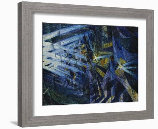 Le Forze Di Una Strada, 1911-Umberto Boccioni-Framed Giclee Print