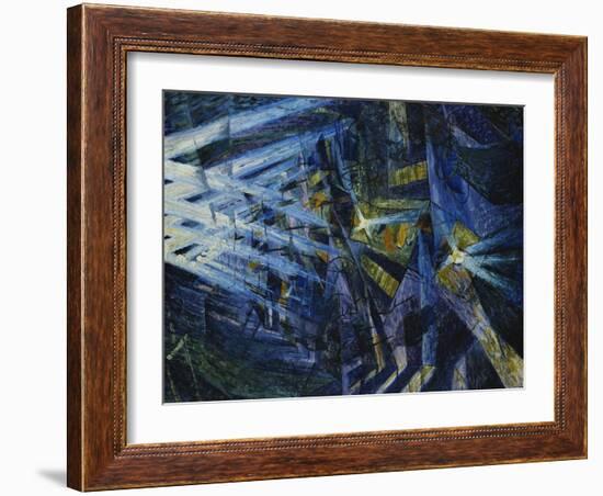 Le Forze Di Una Strada, 1911-Umberto Boccioni-Framed Giclee Print