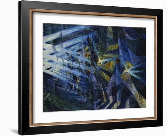 Le Forze Di Una Strada, 1911-Umberto Boccioni-Framed Giclee Print