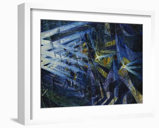 Le Forze Di Una Strada, 1911-Umberto Boccioni-Framed Giclee Print