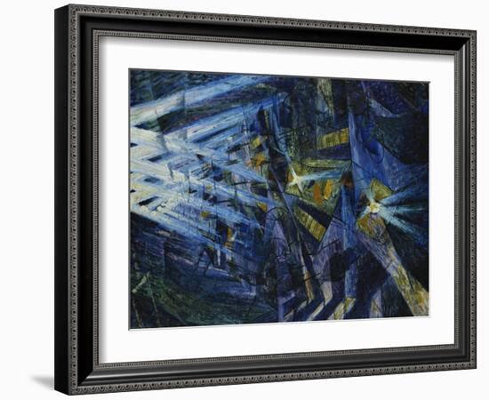 Le Forze Di Una Strada, 1911-Umberto Boccioni-Framed Giclee Print