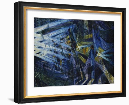 Le Forze Di Una Strada, 1911-Umberto Boccioni-Framed Giclee Print