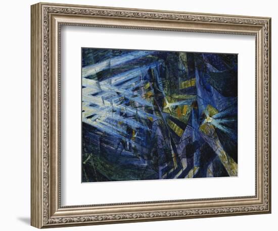 Le Forze Di Una Strada, 1911-Umberto Boccioni-Framed Giclee Print