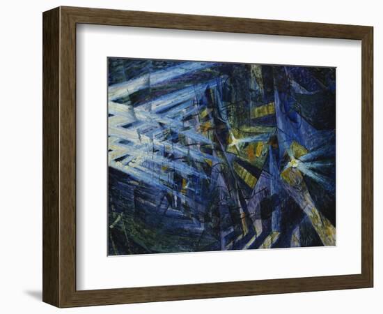 Le Forze Di Una Strada, 1911-Umberto Boccioni-Framed Giclee Print