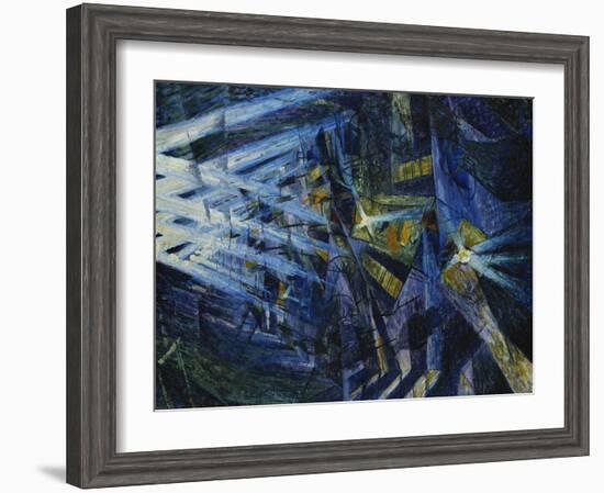 Le Forze Di Una Strada, 1911-Umberto Boccioni-Framed Premium Giclee Print