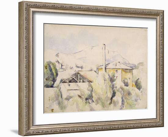 le four à plâtre, dit aussi Moulin au pont des Trois-Sautets-Paul Cézanne-Framed Giclee Print