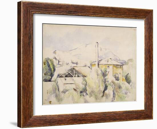 le four à plâtre, dit aussi Moulin au pont des Trois-Sautets-Paul Cézanne-Framed Giclee Print