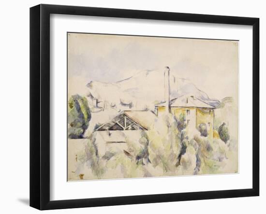 le four à plâtre, dit aussi Moulin au pont des Trois-Sautets-Paul Cézanne-Framed Giclee Print