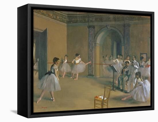 Le Foyer De La Danse a L'Opéra De La Rue Le Peletier, 1872-Edgar Degas-Framed Premier Image Canvas