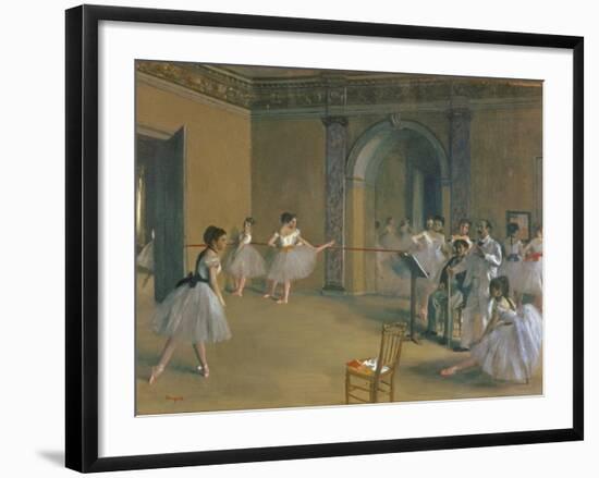 Le Foyer De La Danse a L'Opéra De La Rue Le Peletier, 1872-Edgar Degas-Framed Giclee Print