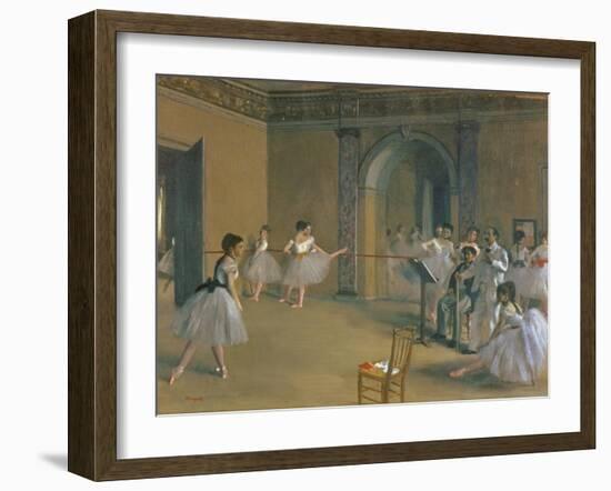 Le Foyer De La Danse a L'Opéra De La Rue Le Peletier, 1872-Edgar Degas-Framed Giclee Print