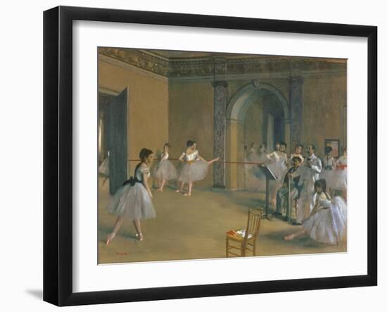 Le Foyer De La Danse a L'Opéra De La Rue Le Peletier, 1872-Edgar Degas-Framed Giclee Print