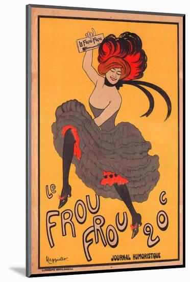 Le Frou Frou Journal Humorique-null-Mounted Art Print