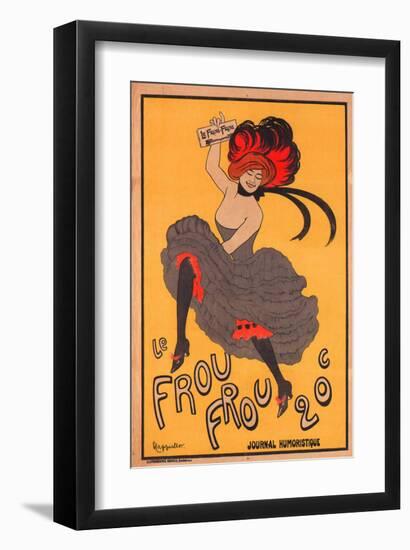 Le Frou Frou Journal Humorique-null-Framed Art Print