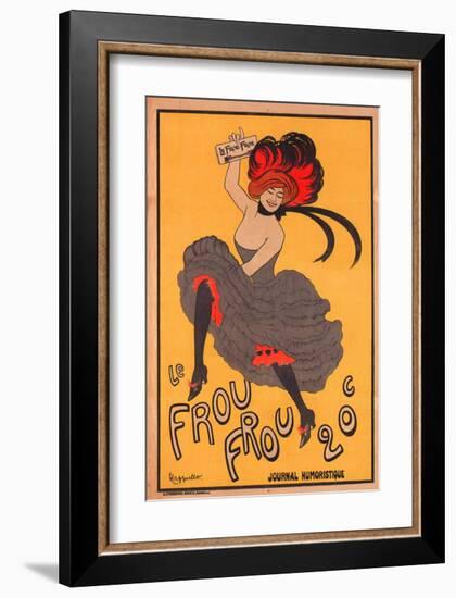 Le Frou Frou Journal Humorique-null-Framed Art Print