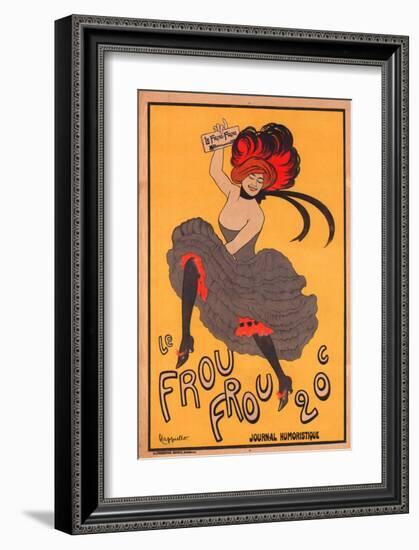 Le Frou Frou Journal Humorique-null-Framed Art Print