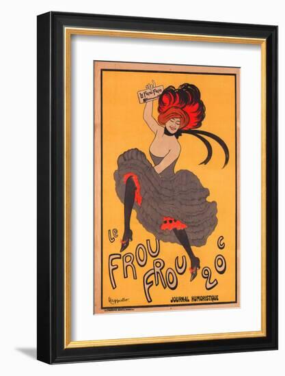 Le Frou Frou Journal Humorique-null-Framed Art Print