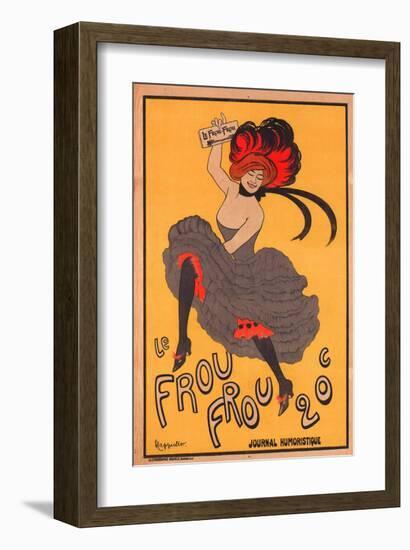 Le Frou Frou Journal Humorique-null-Framed Art Print