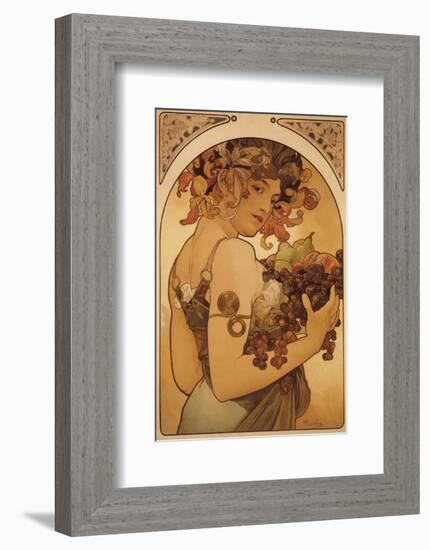 Le Fruit-Alphonse Mucha-Framed Premium Giclee Print