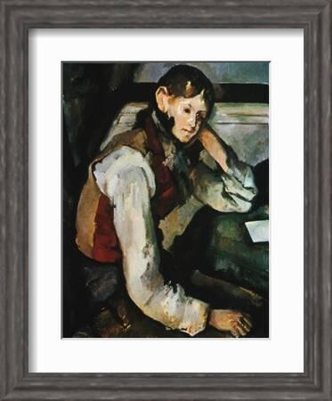Le Garcon Au Gilet Rouge, 1888-1890' Giclee Print - Paul Cézanne | Art.com