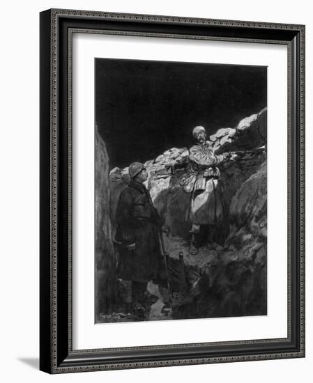 Le Gardien Du Créneau, 1915-Georges Bertin Scott-Framed Giclee Print