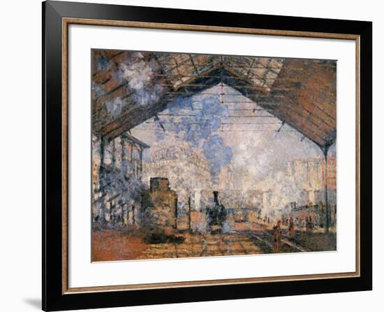 Le Gare du Nord-Claude Monet-Framed Premium Giclee Print