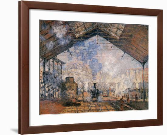 Le Gare du Nord-Claude Monet-Framed Premium Giclee Print