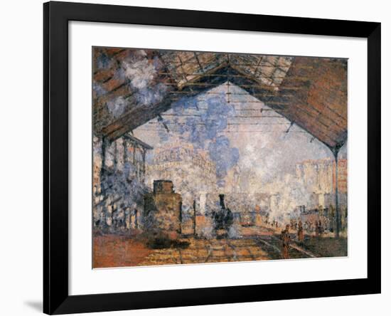 Le Gare du Nord-Claude Monet-Framed Premium Giclee Print