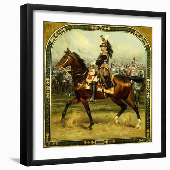 Le General d'Hautpoul a Cheval, 1912-Jean-Baptiste Edouard Detaille-Framed Giclee Print