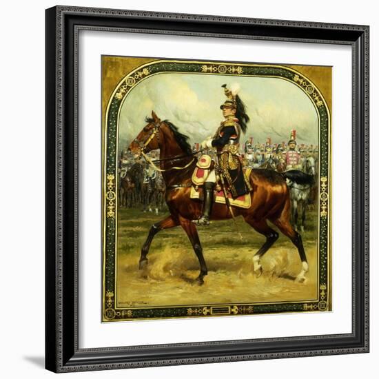 Le General d'Hautpoul a Cheval, 1912-Jean-Baptiste Edouard Detaille-Framed Giclee Print