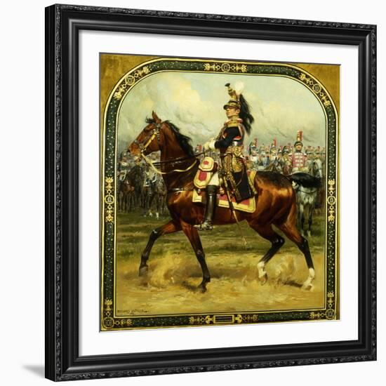 Le General d'Hautpoul a Cheval, 1912-Jean-Baptiste Edouard Detaille-Framed Giclee Print