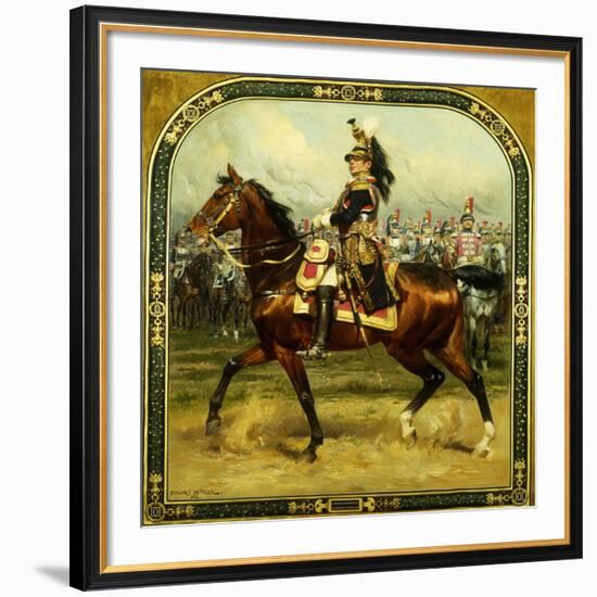 Le General d'Hautpoul a Cheval, 1912-Jean-Baptiste Edouard Detaille-Framed Giclee Print