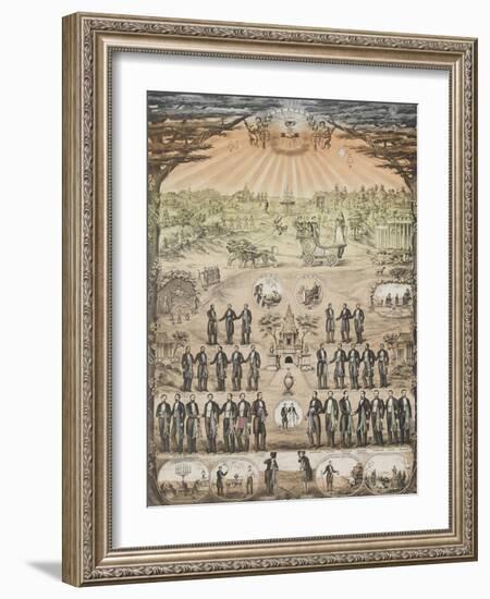 Le génie du compagnonnage faisant le tour du monde-null-Framed Giclee Print