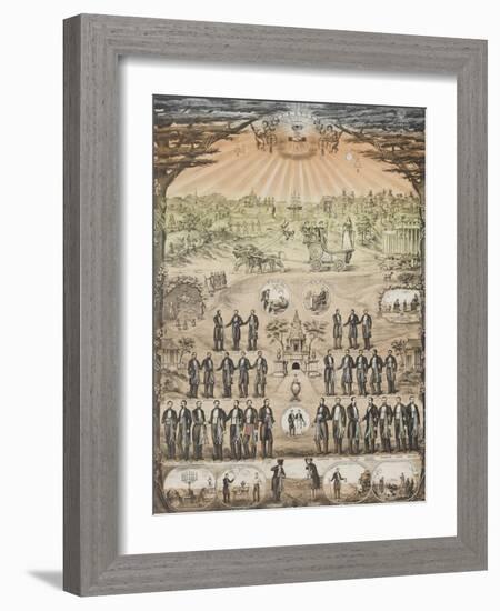 Le génie du compagnonnage faisant le tour du monde-null-Framed Giclee Print