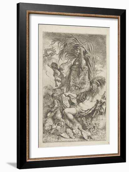 Le génie-Giovanni Benedetto Castiglione-Framed Giclee Print