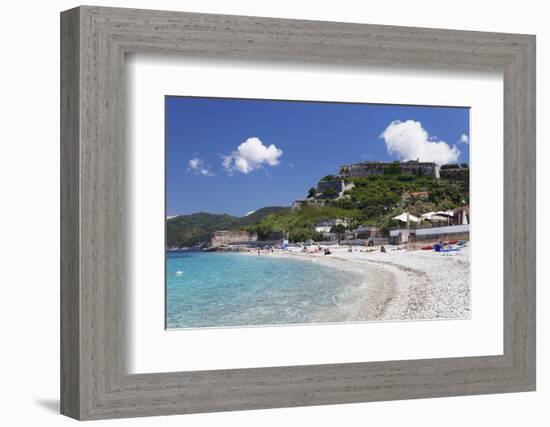 Le Ghiaie Beach, Forto Falcone Fortress, Portoferraio-Markus Lange-Framed Photographic Print