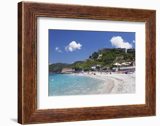 Le Ghiaie Beach, Forto Falcone Fortress, Portoferraio-Markus Lange-Framed Photographic Print