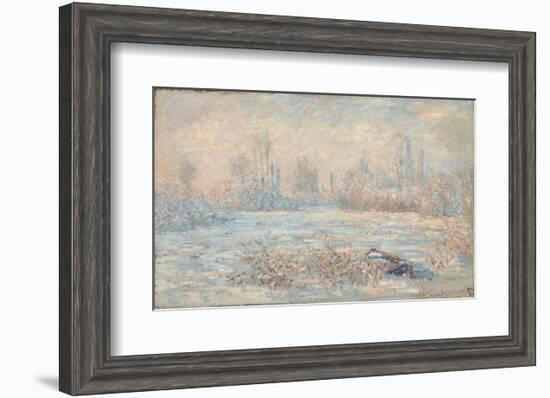 Le Givre, 1880-Claude Monet-Framed Art Print