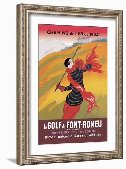 Le Golf De Fon-Romeu-Leonetto Cappiello-Framed Art Print