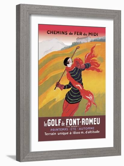 Le Golf De Fon-Romeu-Leonetto Cappiello-Framed Art Print