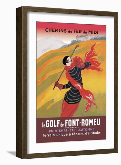 Le Golf De Fon-Romeu-Leonetto Cappiello-Framed Art Print