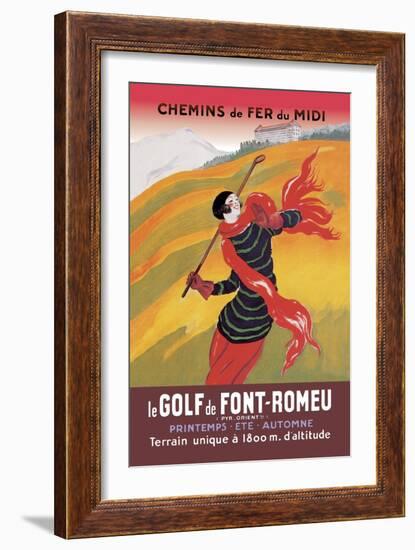 Le Golf De Fon-Romeu-Leonetto Cappiello-Framed Art Print