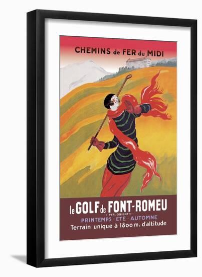 Le Golf De Fon-Romeu-Leonetto Cappiello-Framed Art Print