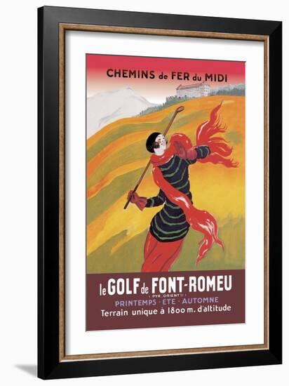Le Golf De Fon-Romeu-Leonetto Cappiello-Framed Art Print