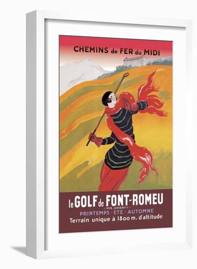 Le Golf De Fon-Romeu-Leonetto Cappiello-Framed Art Print