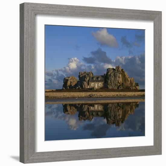 Le Gouffet, Brittany, France. - House Between the Rocks-Joe Cornish-Framed Photographic Print