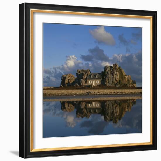 Le Gouffet, Brittany, France. - House Between the Rocks-Joe Cornish-Framed Photographic Print