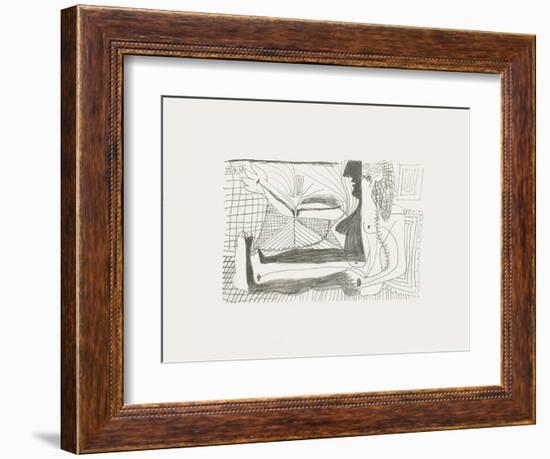 Le Goût du Bonheur 02-Pablo Picasso-Framed Serigraph