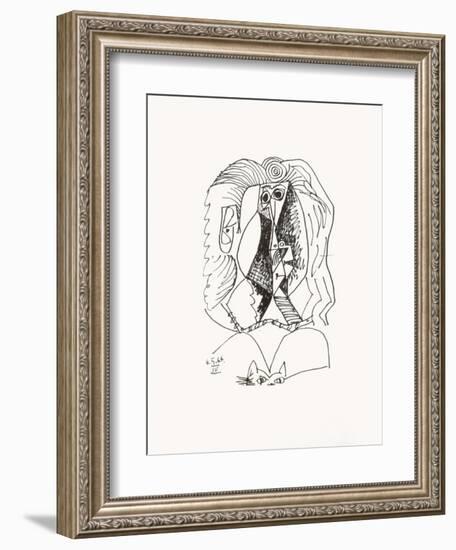 Le Goût du Bonheur 07-Pablo Picasso-Framed Serigraph