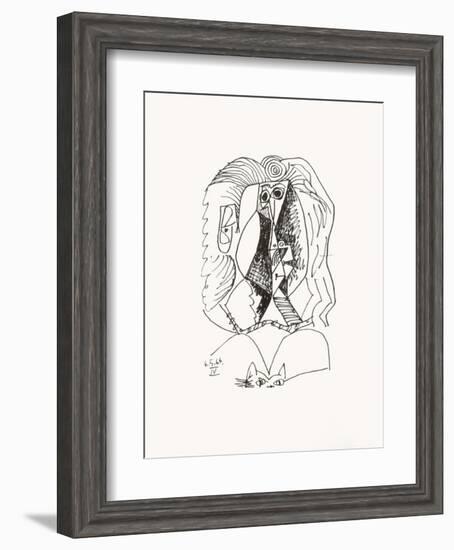 Le Goût du Bonheur 07-Pablo Picasso-Framed Serigraph